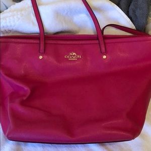 Pink Coach Tote Bag